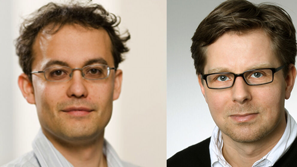 Foto (Universit?t Paderborn) Prof. Dr. Thomas Khne und Prof. Dr.-Ing. Guido Grundmeier. 