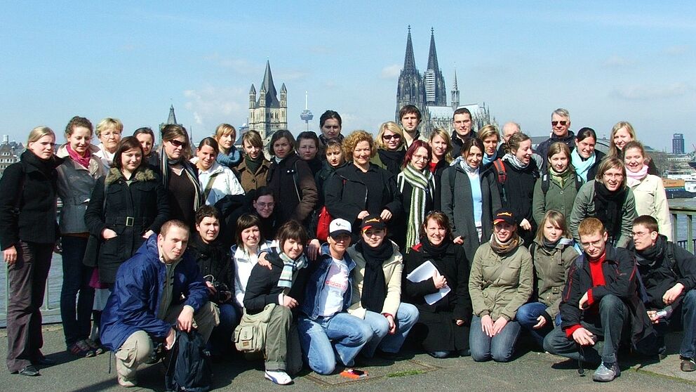 Foto: 20 polnische Studierende aus Pozna? und ihre deutschen Kommilitonen von der Universit?t Paderborn arbeiten in einem Projekt an einer gemeinsamen europ?ischen Zukunft.