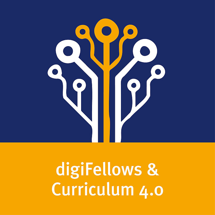 Logo digiFellows und Curriculum 4.0.