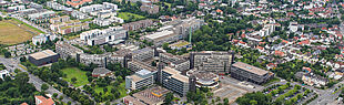 Luftbild Campus der Universit?t Paderborn, 8. Juli 2016 (Ansicht von Sdost)